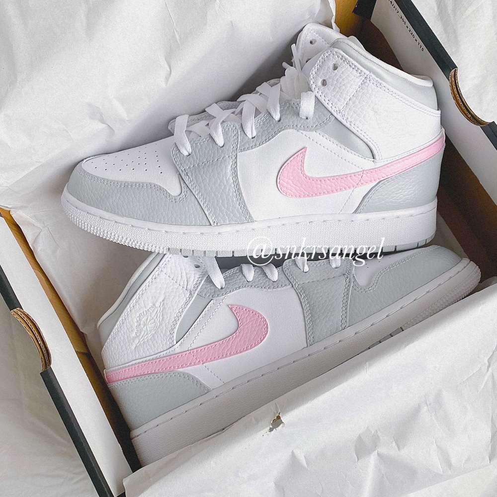 Nike air jordan 1 mid custom shoes